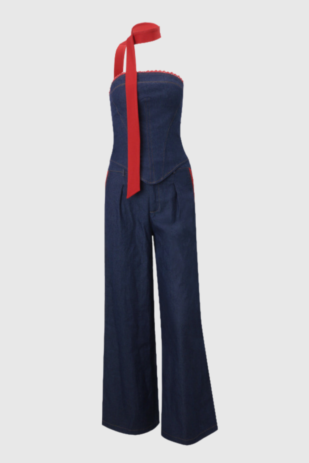 Kyra strapless denim set