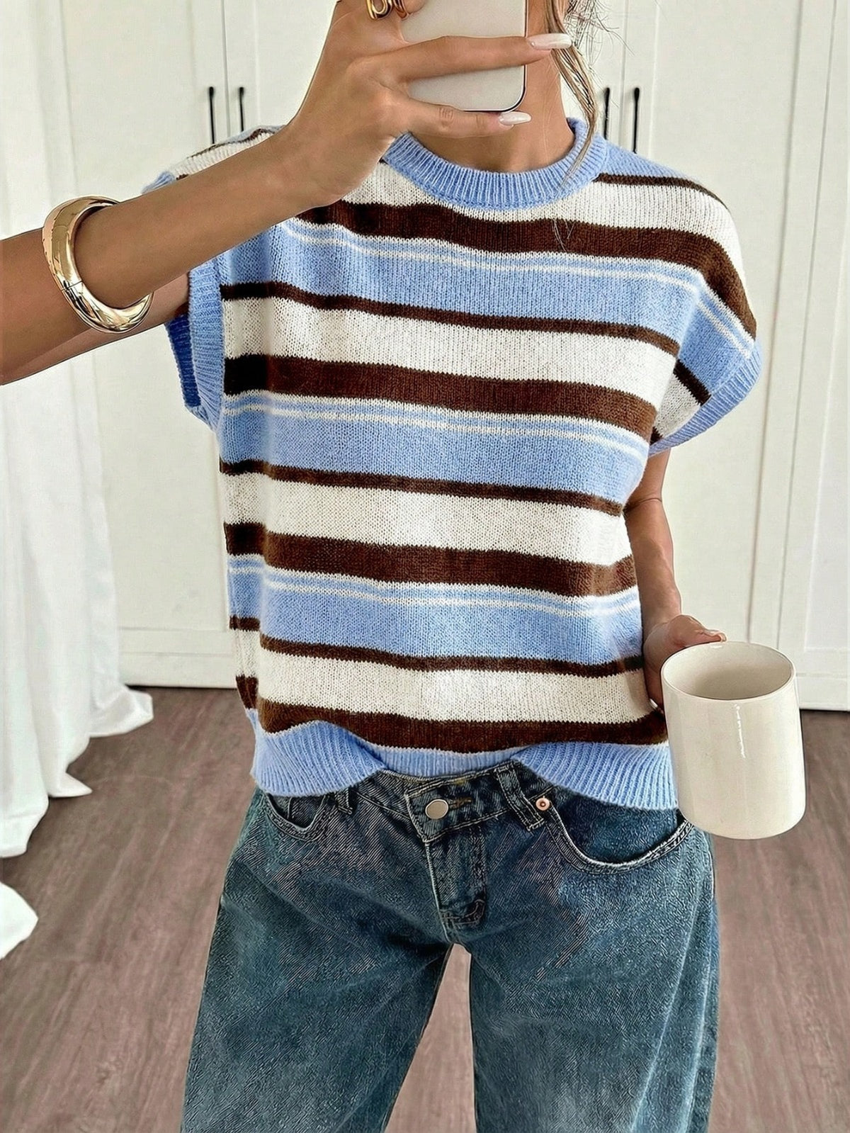 Stripe knit top | 1+1 gratis!