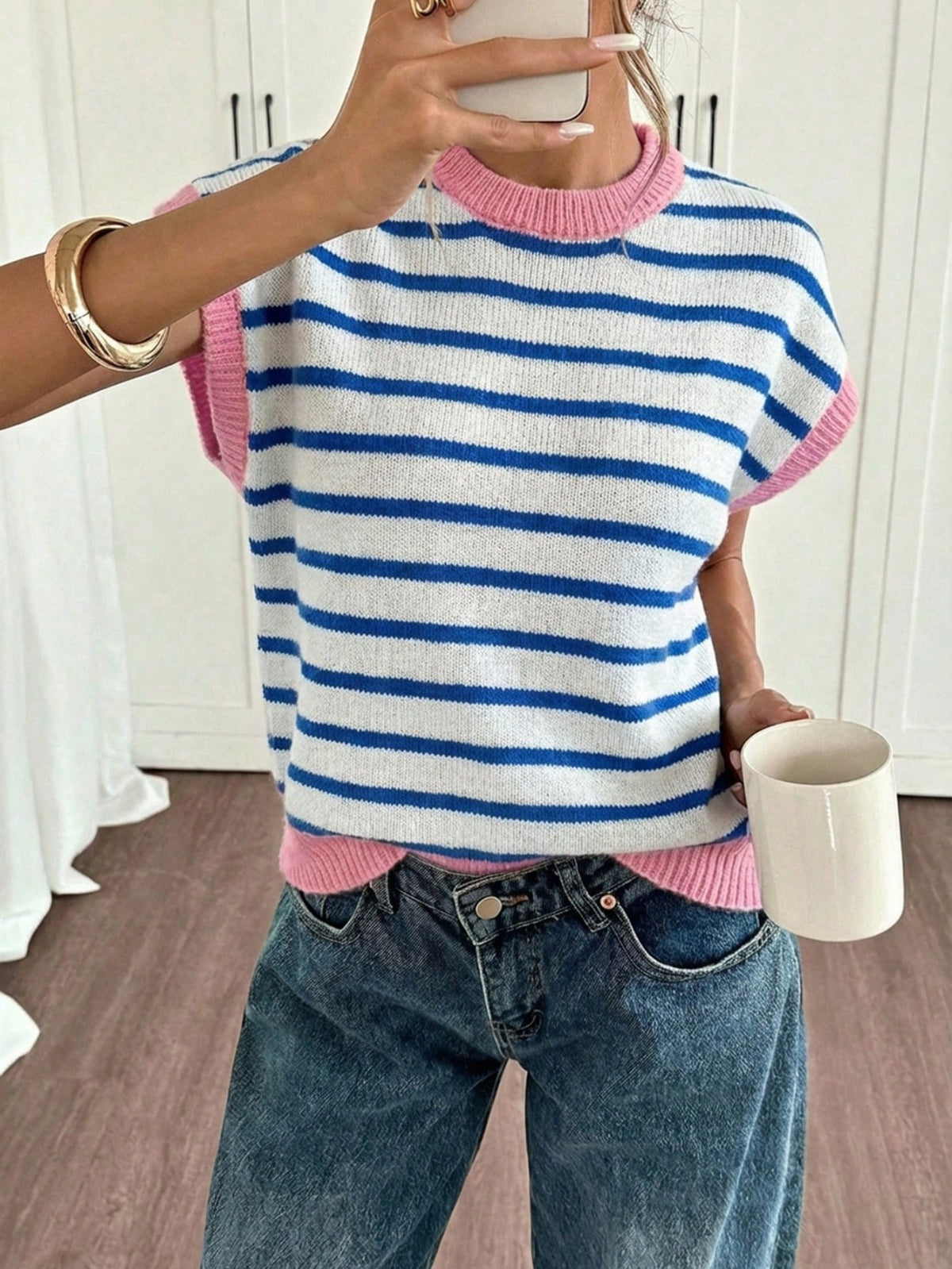 Stripe knit top | 1+1 gratis!