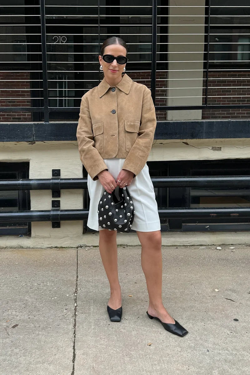 leren jack van splitsuède