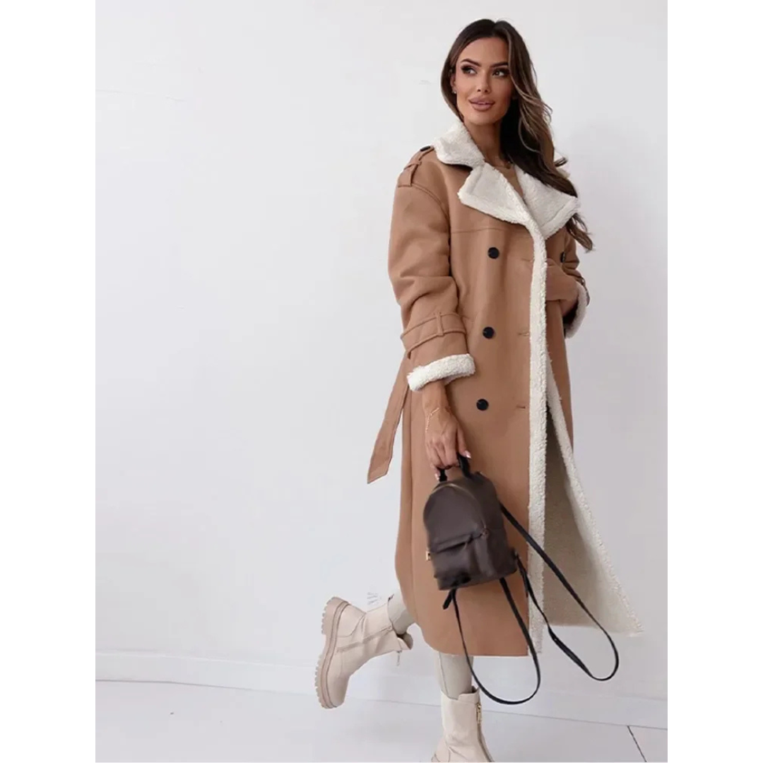 Livia | Lange wollen jas