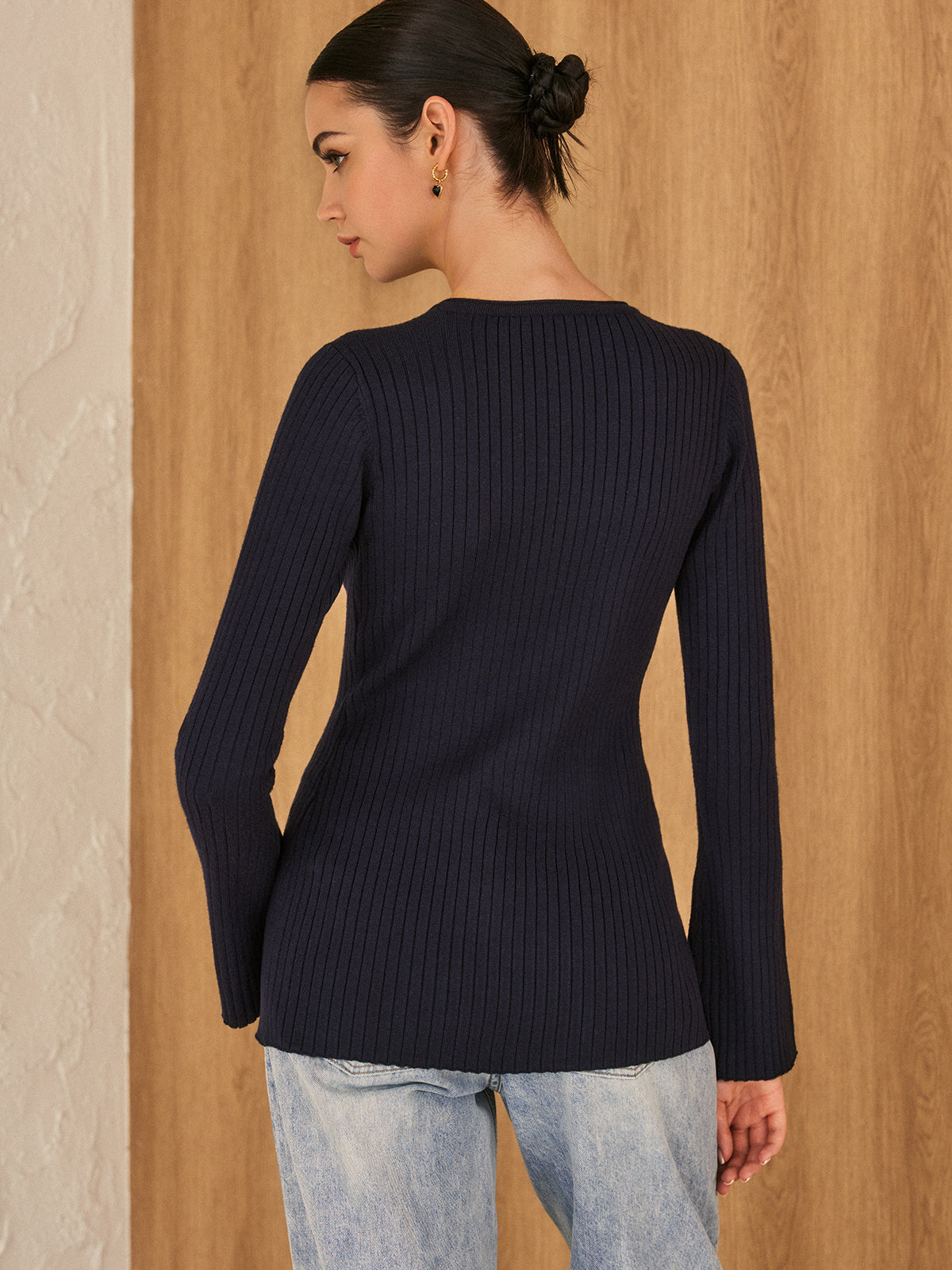 Ribbed cardigan