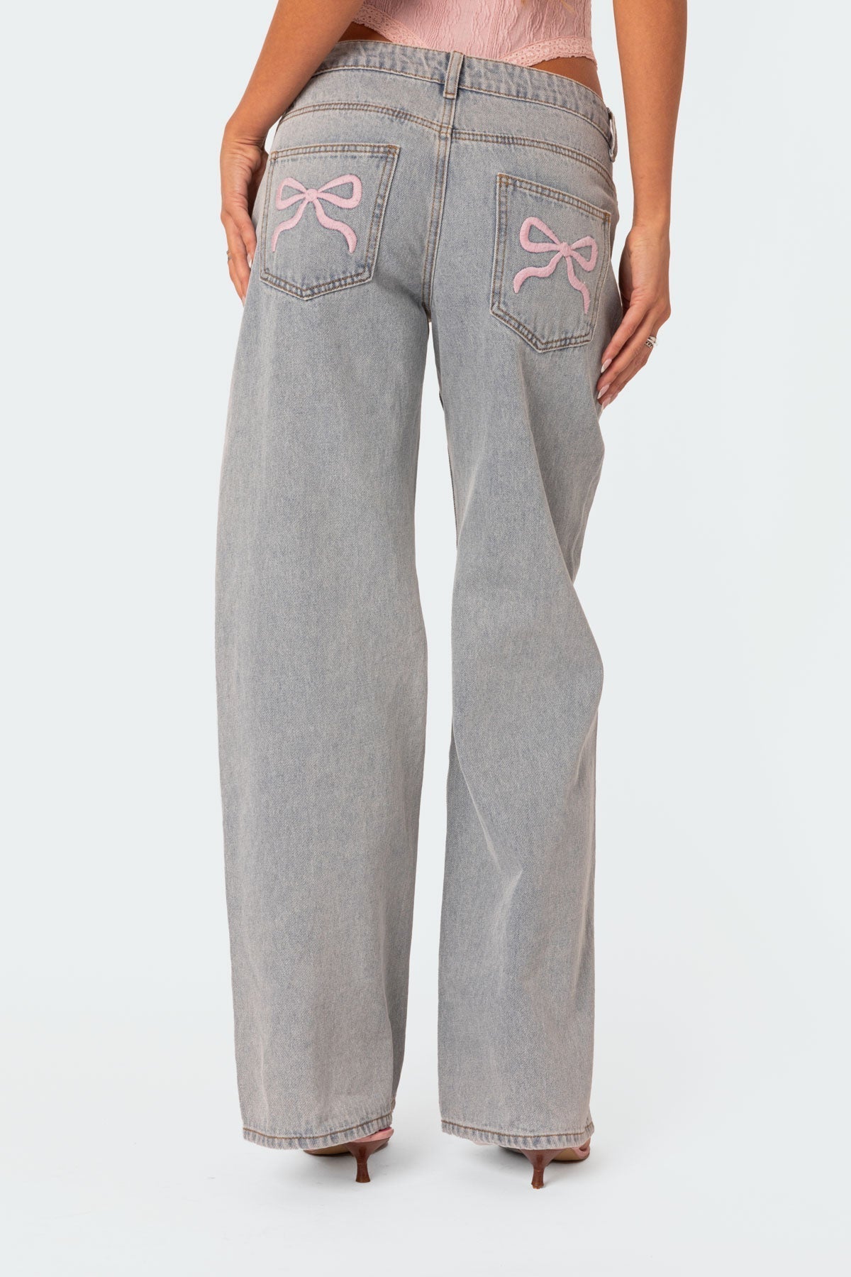 Nora bow tie jeans | Alleen vandaag met 40% korting!