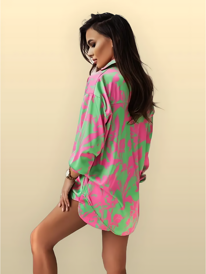 Pink Green Celeste / XXL