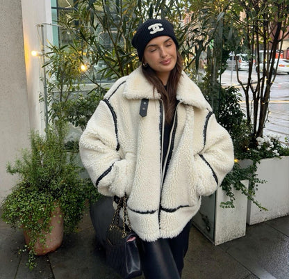 Hanna- Trendy Teddy Coat