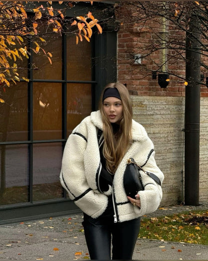 Hanna- Trendy Teddy Coat