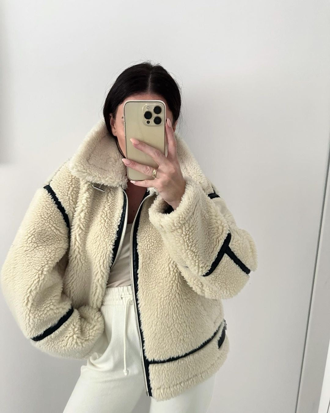 Hanna- Trendy Teddy Coat