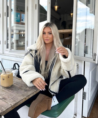 Hanna- Trendy Teddy Coat