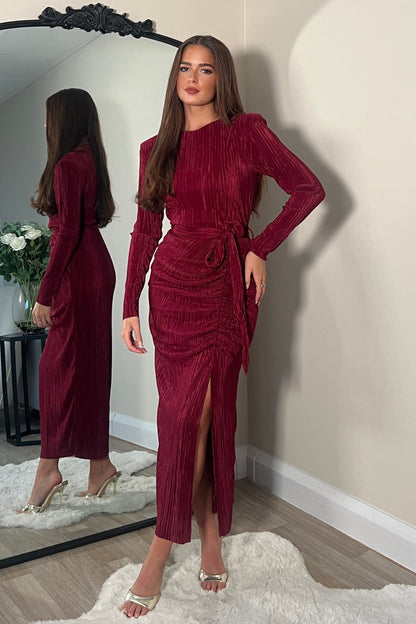Elena long sleeve midi dress