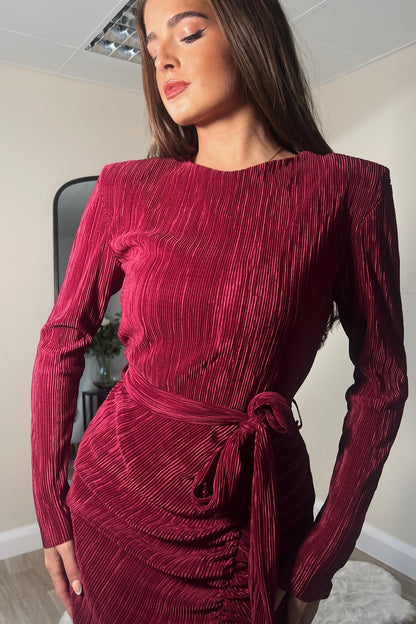 Elena long sleeve midi dress