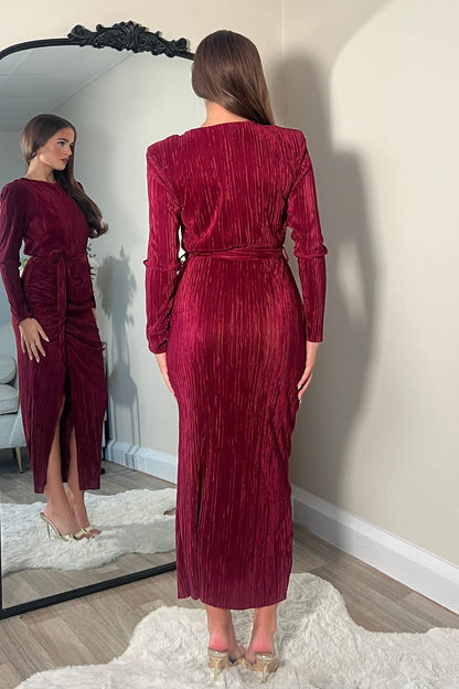 Elena long sleeve midi dress