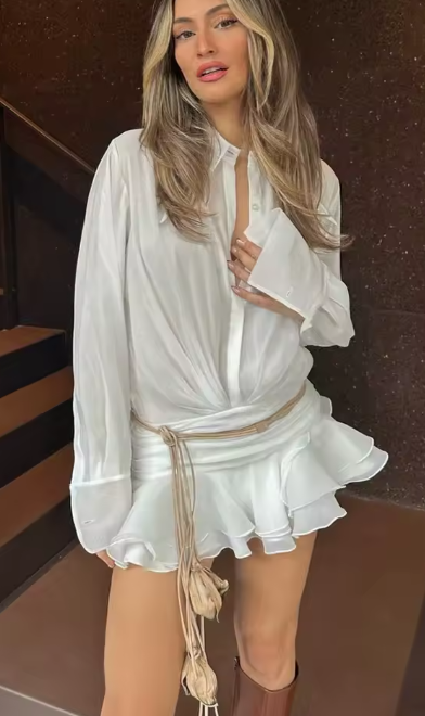 Ruffle Mini Dress