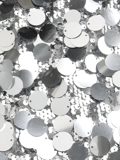 Paillettenrok Zilver/Zwart - Perfecte Feestdrok