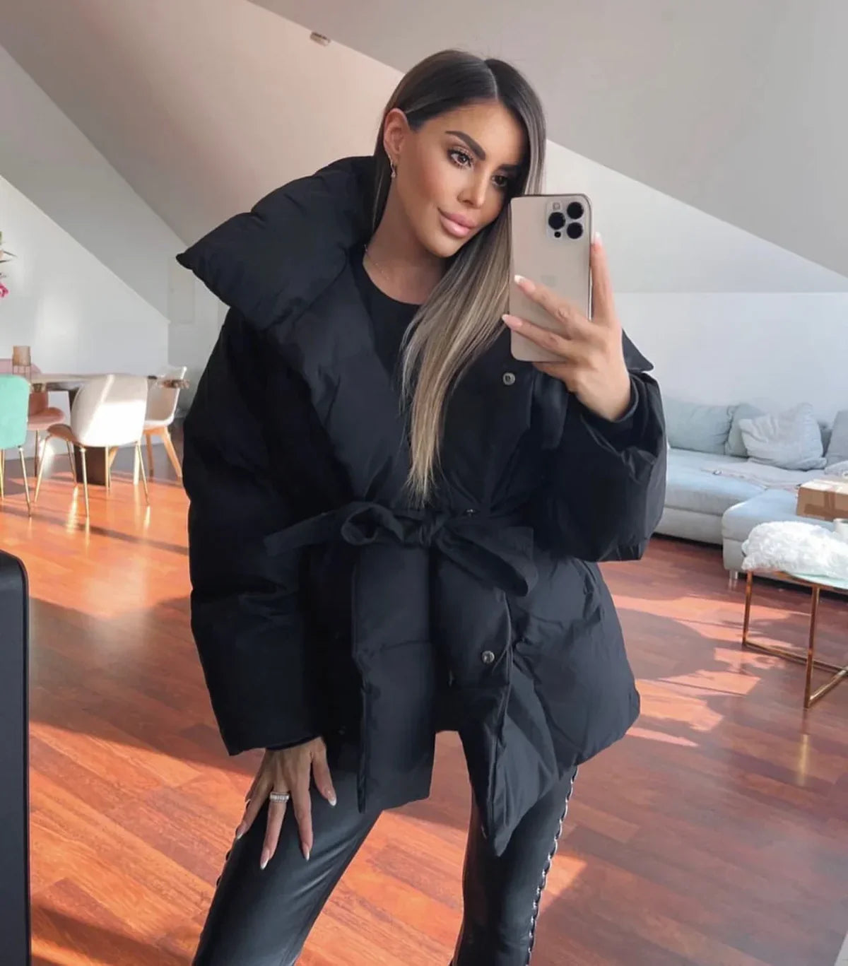 Lynn | Elegante Gewatteerde Jas