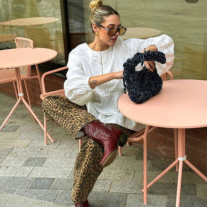 Wild Chic Luipaard Couture Broek