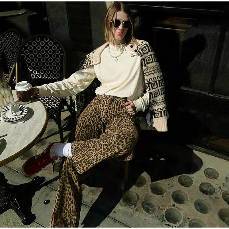 Wild Chic Luipaard Couture Broek